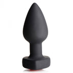Silicone Red Heart Anal Plug with Remote Control Vibration > Anal Range > Vibrating Butt Plugs