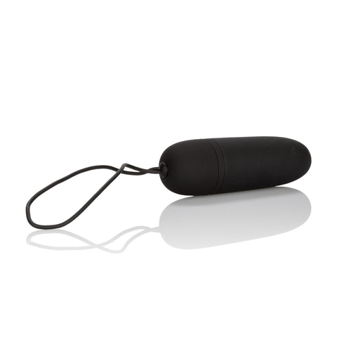 Silicone Remote Bullet Black Compact Waterproof Vibrator with 12 Functions and 32.75ft Remote Control BULLETS