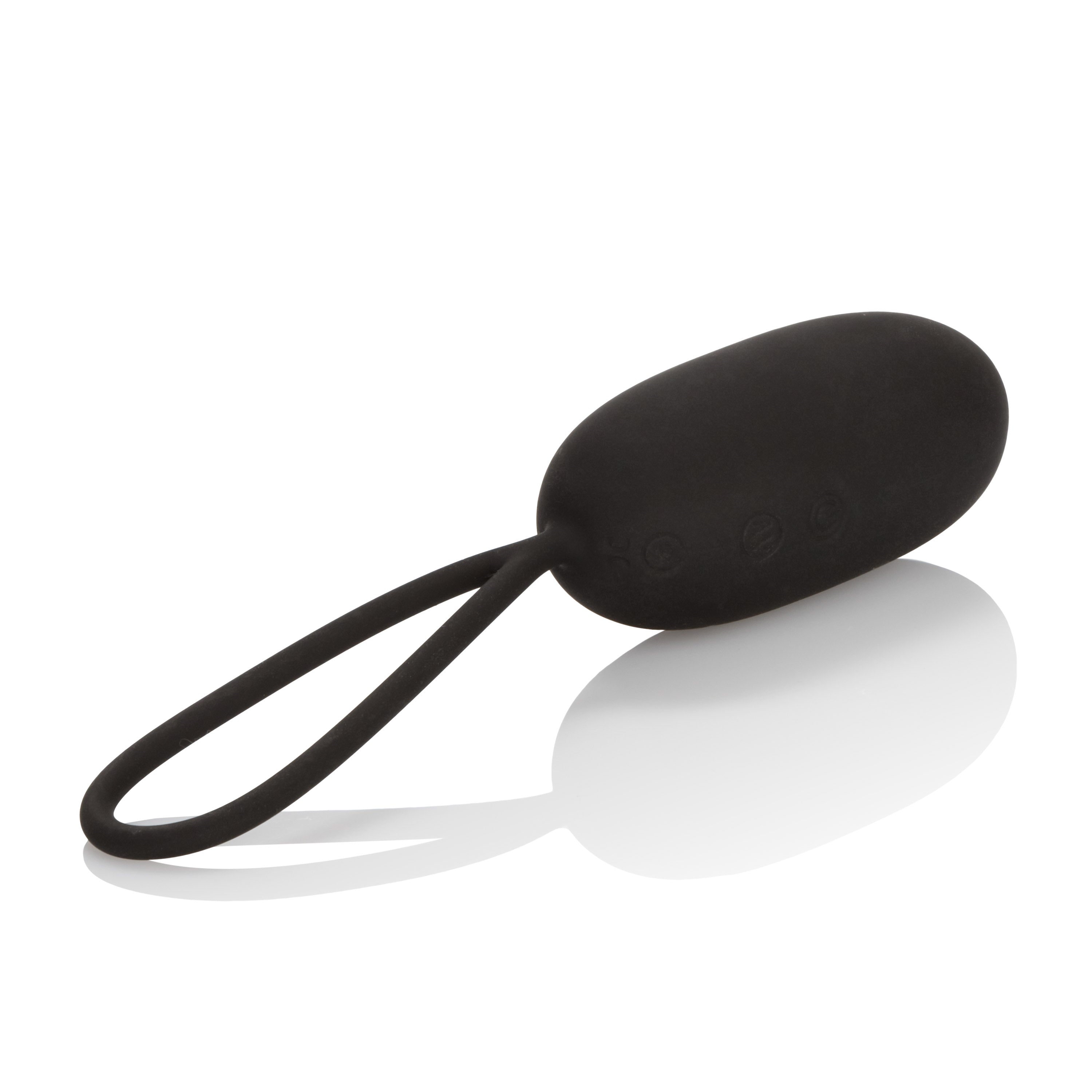 Silicone Remote Rechargeable Egg Black With 12 Vibration Functions and Remote Control BULLETS