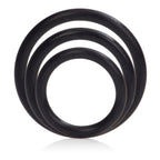 CalExotics Silicone Support Rings Set – Stretchy Comfortable Black Cock Rings > Cock Ring > Sets