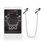 Silver Beaded Adjustable Nipple Clamps with Rubber Coating > Sex Toys > Nipple Clamps