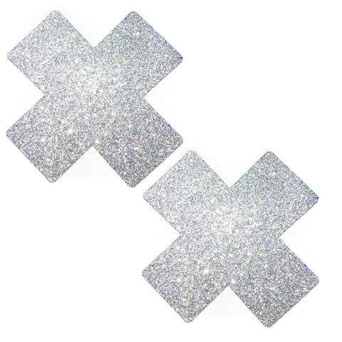 Silver Pixie Dust X Factor Pasties with Hypoallergenic Adhesive Pasties