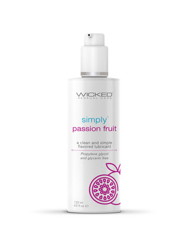 Simply Aqua Passion Fruit Water Based Personal Lubricant 2.3 Oz Flavoured Lube