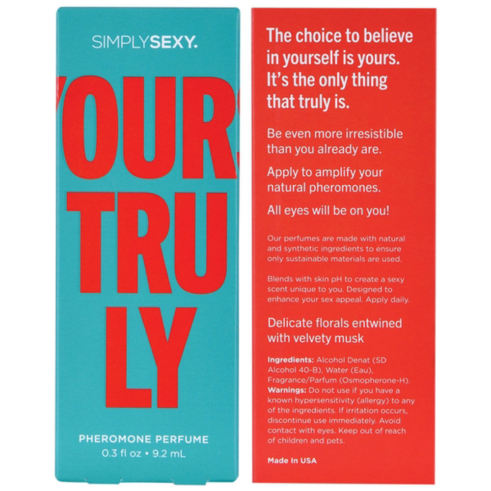 Simply Sexy Pheromone Perfume Yours Truly 0.3 Oz Eau De Parfum Perfume Spray