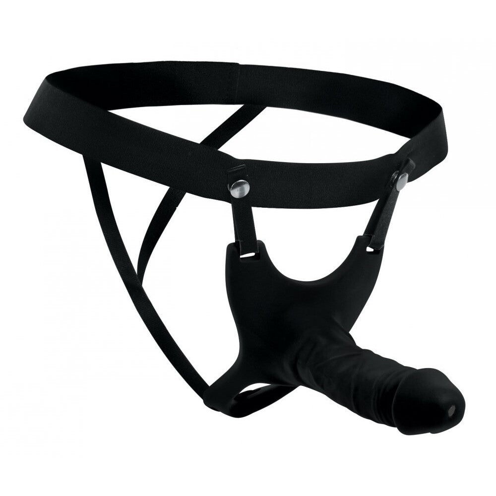 Size Matters 10.1 Inch Hollow Silicone Dildo Strap-On – Silicone Strap-On Dildo > Dildos > Hollow Strap Ons