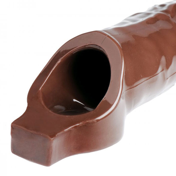 Size Matters Really Ample (Brown) Stretchy Penis Enhancer – Comfortable Penis Enhancer > Sex Toys For Men > Penis Sleeves