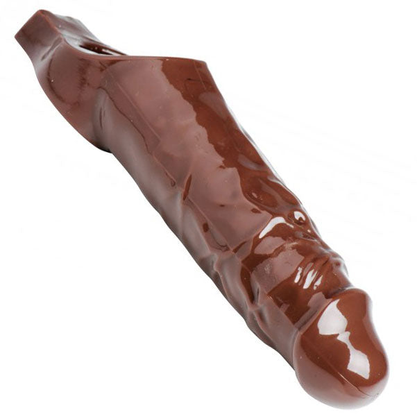 Size Matters Really Ample (Brown) Stretchy Penis Enhancer – Comfortable Penis Enhancer > Sex Toys For Men > Penis Sleeves