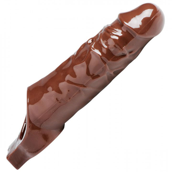 Size Matters Really Ample (Brown) Stretchy Penis Enhancer – Comfortable Penis Enhancer > Sex Toys For Men > Penis Sleeves