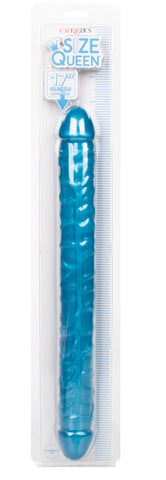 Size Queen 17 Inch Double-Ended Blue Dildo for Intimate Play Double Dongs