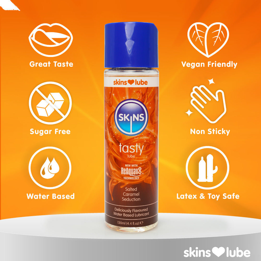 Skins Salted Caramel Waterbased Seduction Lubricant 130ml > Lube > Flavoured