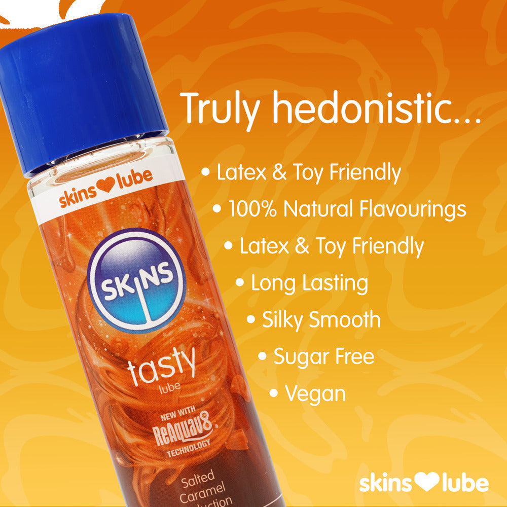 Skins Salted Caramel Waterbased Lubricant 130ml – Flavoured Intimate Gel > Lube > Flavoured