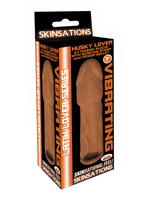 Skinsations Latin Lover Husky Lover 7 Inch Vibrating Sleeve Brown > Sex Toys For Men > Penis Sleeves
