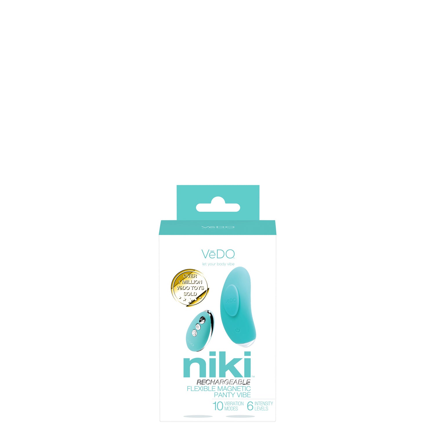 Niki Rechargeable Magnetic Panty Vibe (Turquoise) – Flexible Vibrator Default Title > Sex Toys For Ladies > Panty Vibes