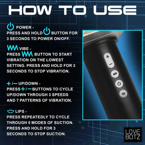 Thunder Stroker Sucking Masturbator With Ergonomic Silver Handle Strokers - Auto