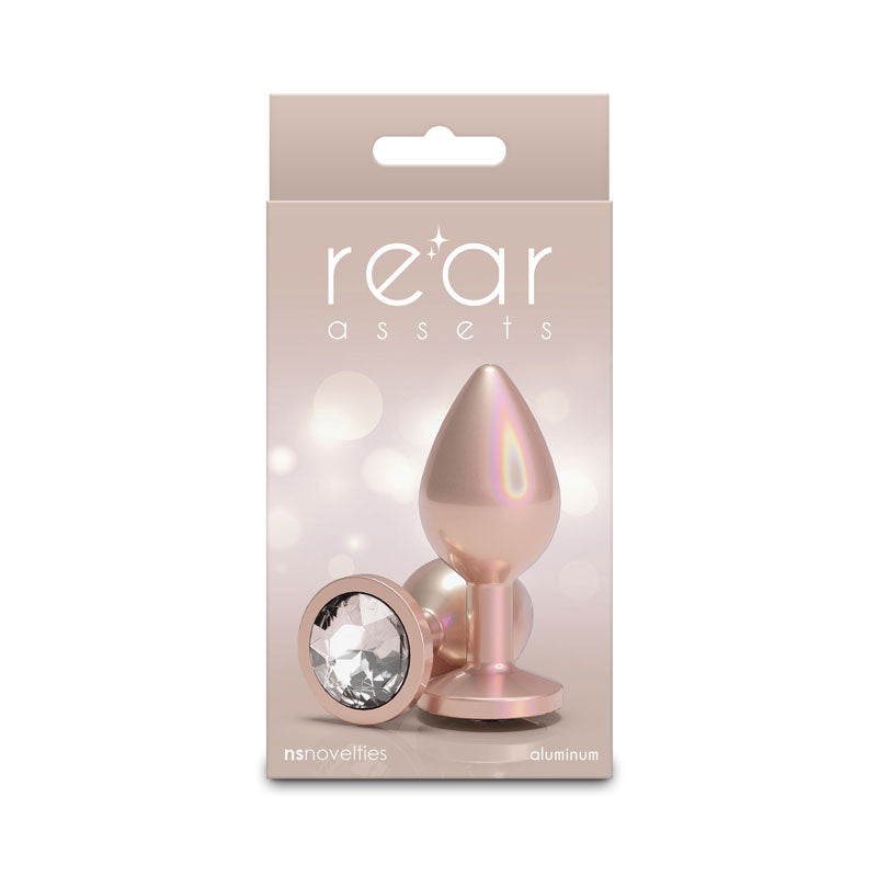 Rear Assets Iridescent Champagne Medium 3.23 Inch – Lightweight Butt Plug > Anal Range > Butt Plugs