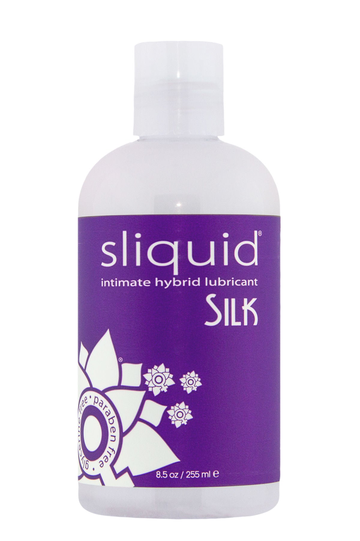 Sliquid Naturals Silk Hybrid Water-Based Personal Lubricant (59ml) – Smooth Hybrid Lubricant Hybrid Lube