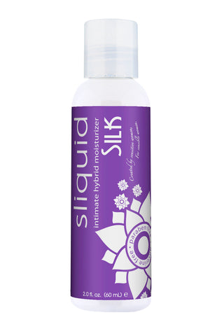 Sliquid Naturals Silk Hybrid Water-Based Personal Lubricant (59ml) – Smooth Hybrid Lubricant Hybrid Lube