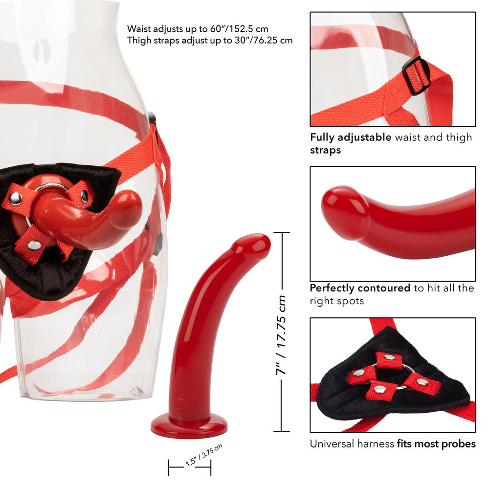 Sophias Red Rider (Red) Strap-On Dildo – Universal Harness Dildo > Dildos > Strap On Harnesses