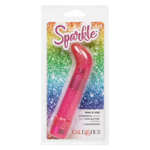Sparkle Mini G-Vibe Pink Mini G Massager With 3 Speeds Waterproof 4.5 Inch Vibrators