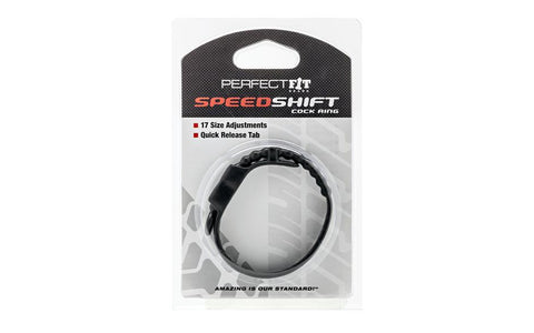 Speed Shift Adjustable Comfort Ring in Black COCK RINGS