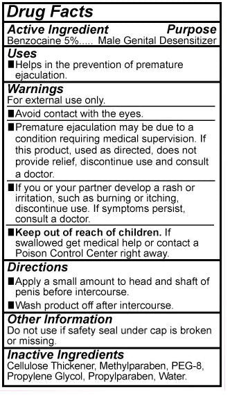 Body Action Prolong Delay Gel for Men Waterless Lubricant ENHANCERS