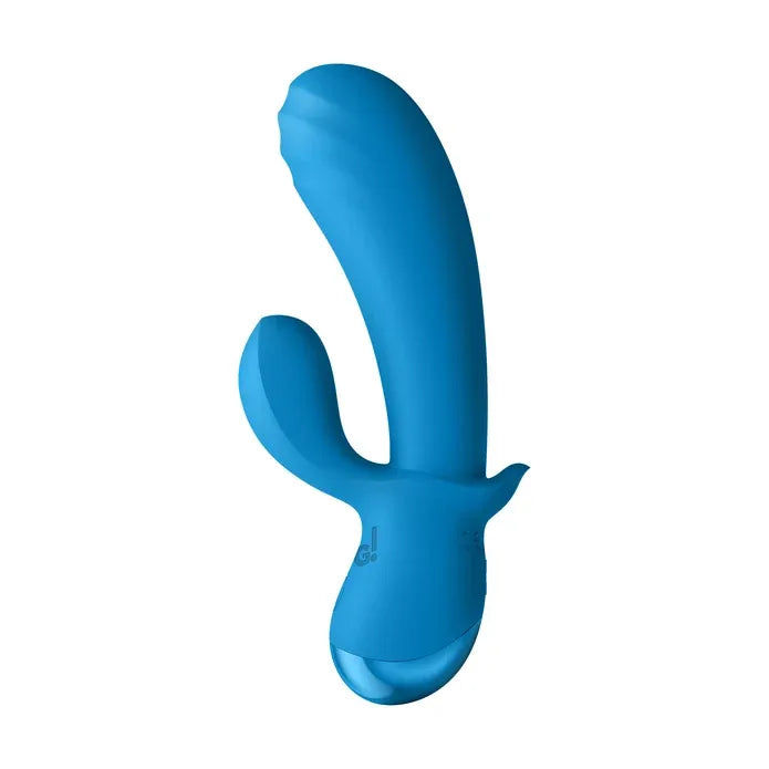 Bg Thick Silicone Rabbit Vibrator Blue > Vibrators > Ladies > Rabbit