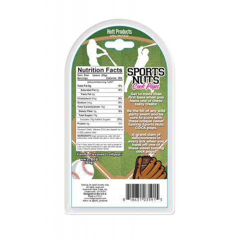 Sports Nuts Vanilla Lovers Edible Erotic Lollipops Balls > Relaxation Zone > Edible Treats