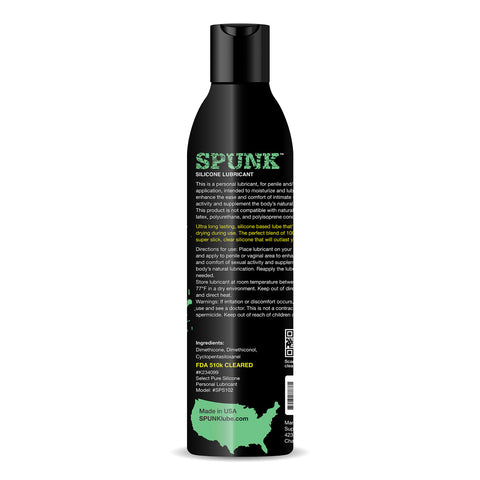 Spunk Pure Silicone Personal Lubricant 4 Fl Oz Tube Silicone Lubricant