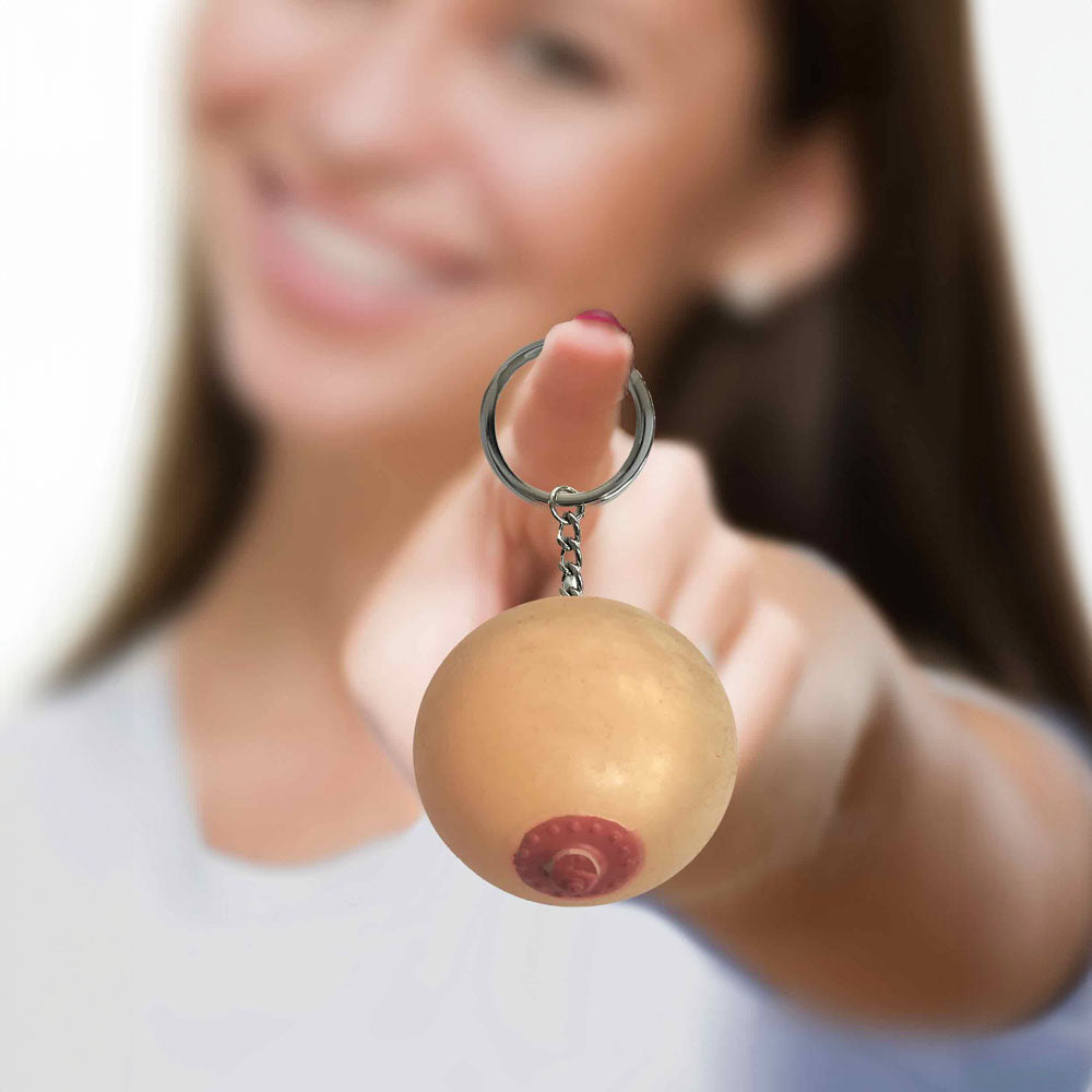 Squishy Boob Novelty Keychain > Novelties > Gag Gifts