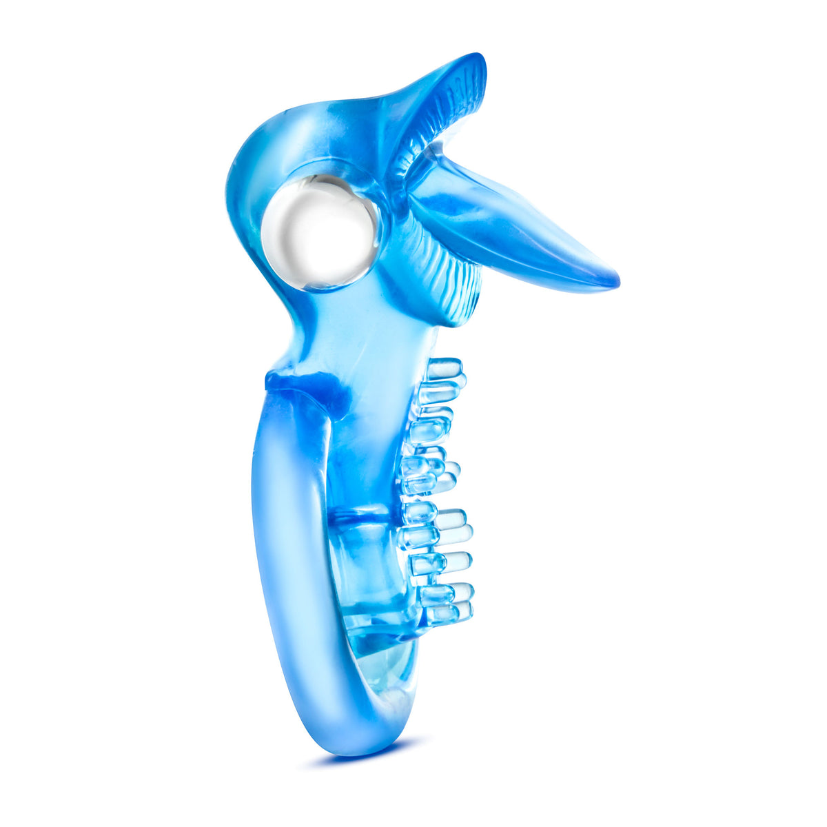 Stay Hard 10 Function Vibrating Tongue Ring Blue > Cock Ring > Vibrating
