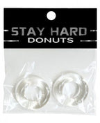 Stay Hard Donuts 2-Pack Black Thick Power Stretch Cock Rings > Cock Ring > Sets