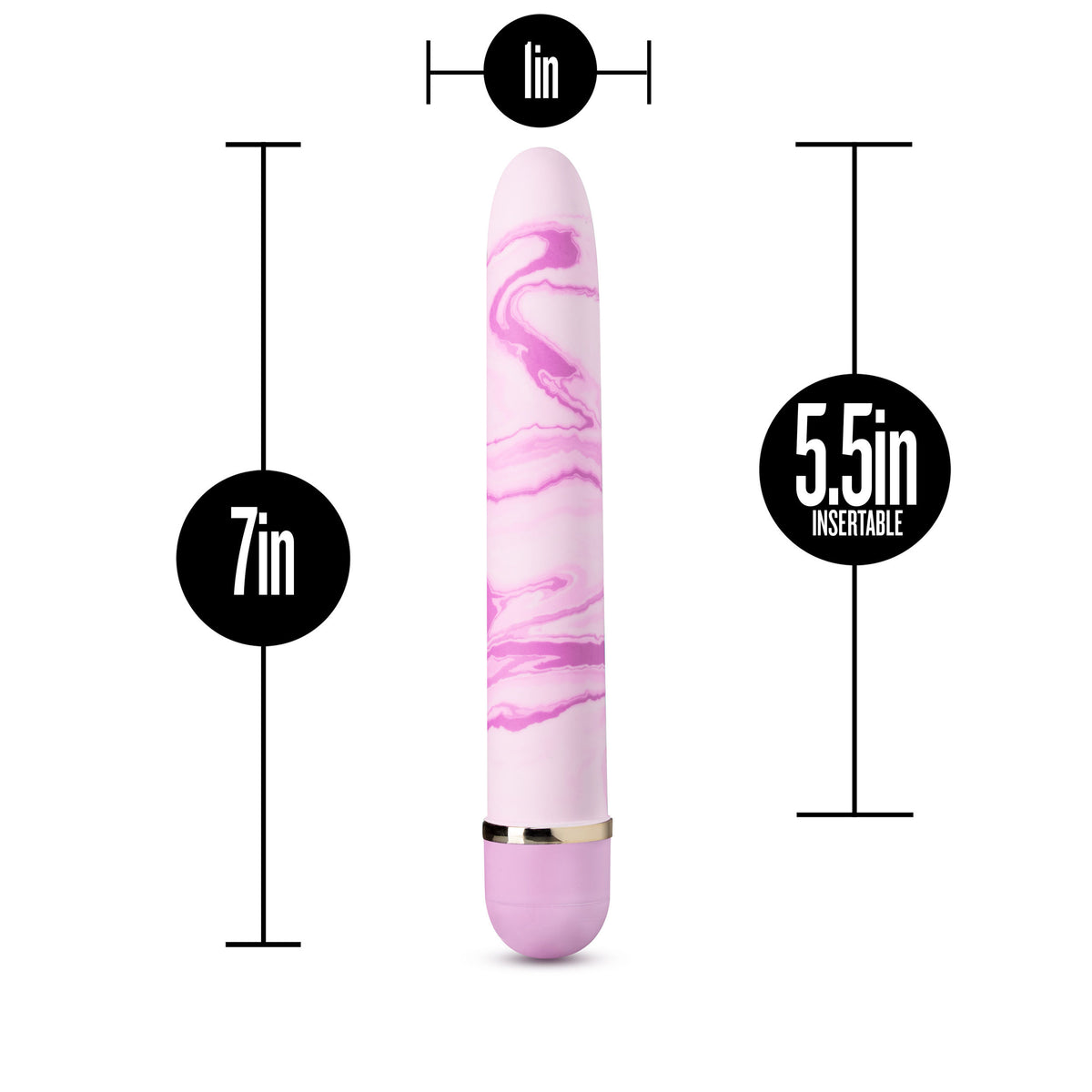 Strawberry Fields Pink Mini Vibrator with Multi-Speed Vibration 5.5" Insertible > Vibrators > Standard Vibrators