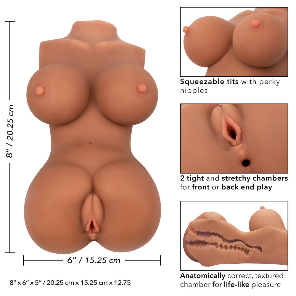 Stroke It Body Banger Male Masturbator Real Flesh Brown > Sex Toys For Men > Masturbators > Manual