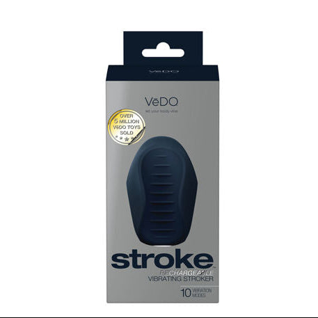 Stroke Vibrating Male Stroker Black Silicone Texture > Sex Toys For Men > Masturbators > Vibrating