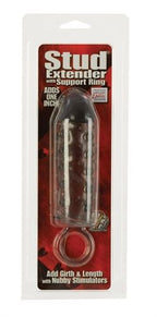 Stud Extender Penis Sleeve with Support Ring – Soft Stretchy Silicone 2 Inch Sleeve > Sex Toys For Men > Penis Sleeves