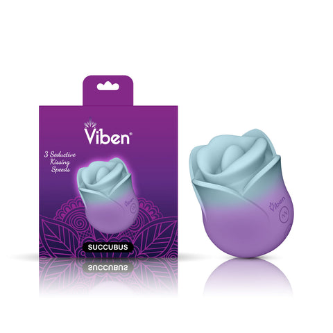 Succubus Wireless Clitoral Vibrator with Tantalizing Kissing Modes Rose Stimulators