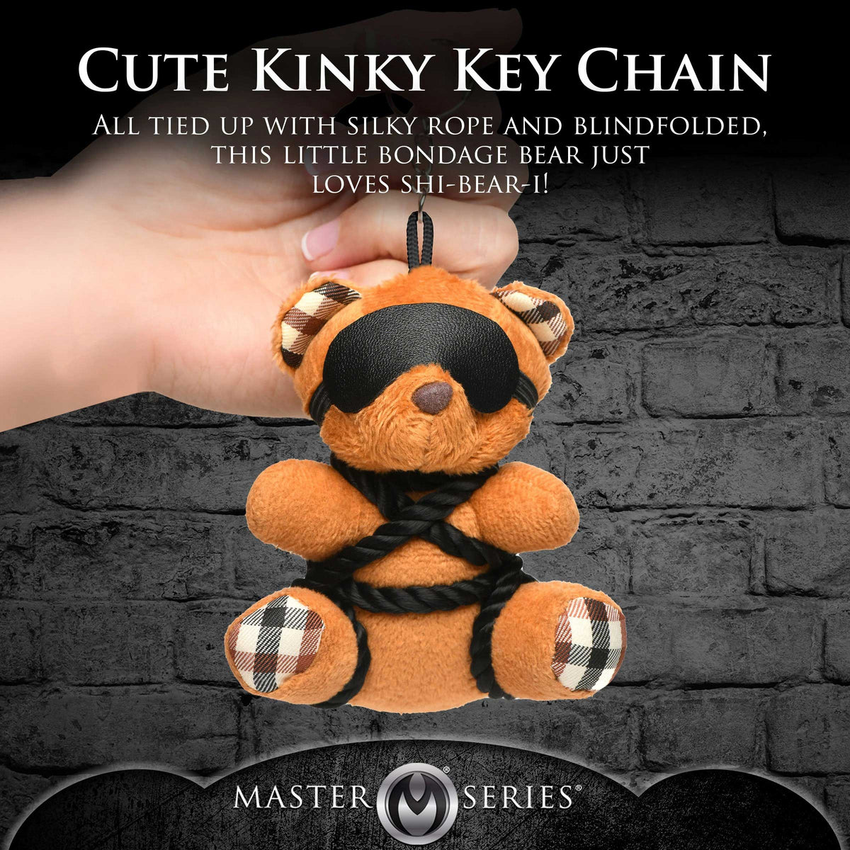 Rope Teddy Bear Keychain – Bondage-Inspired Accessory Default Title > Novelties > Gag Gifts