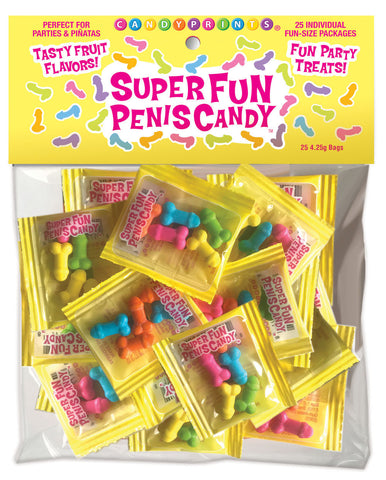 Super Fun Penis Candy 25 Pack – Fun-Size Edible Penis Candy Party Supplies