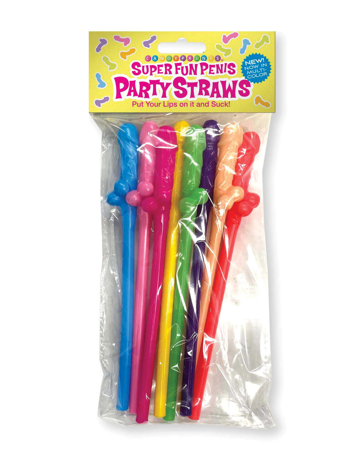 Super Fun Penis Party Straws Multi Dicky Straws 8 Pack > Novelties > Party Supplies