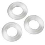 Cloud 9 Novelties Super Stretch Clear Cockring Combo Set Skin-Safe Flexible Rings > Cock Ring > Sets