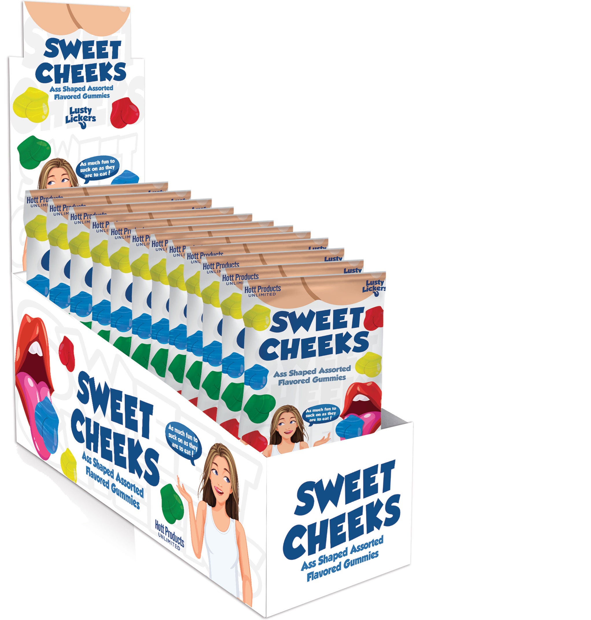 Sweet Cheeks Ass Shaped Gummies Assorted Flavors Candy > Relaxation Zone > Edible Treats