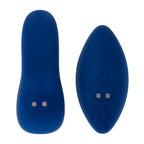 Sway With Me Navy Blue Vibrating Anal Plug With Spiral Texture > Anal Range > Butt Plugs