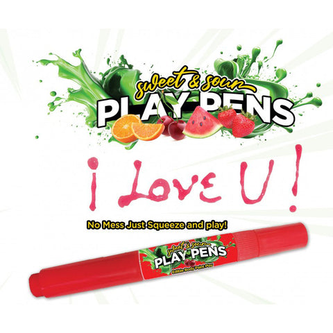 Sweet and Sour Play Pens 4 Pack – Assorted Flavored Edible Pens Bachelor & Bachelorette Items