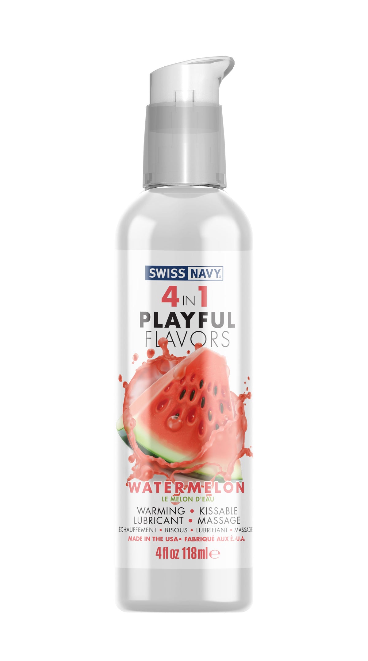 Swiss Navy 4 in 1 Playful Flavors Watermelon Intimacy Gel 4 oz > Lube > Flavoured