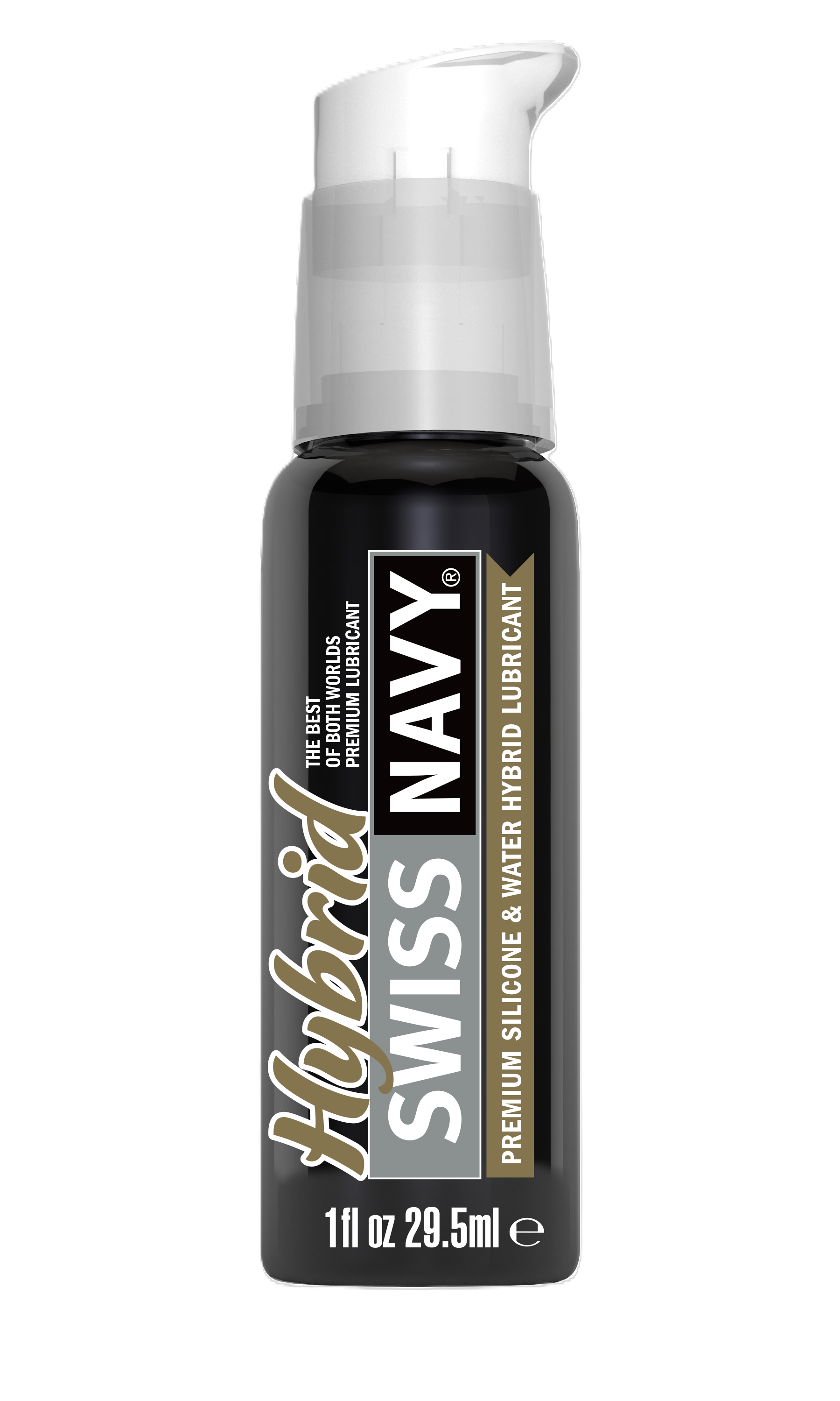Swiss Navy Hybrid Lubricant 1oz 29.5ml Long Lasting Silicone and Water Based Personal Lubricant > Lube > Hybrid Main image