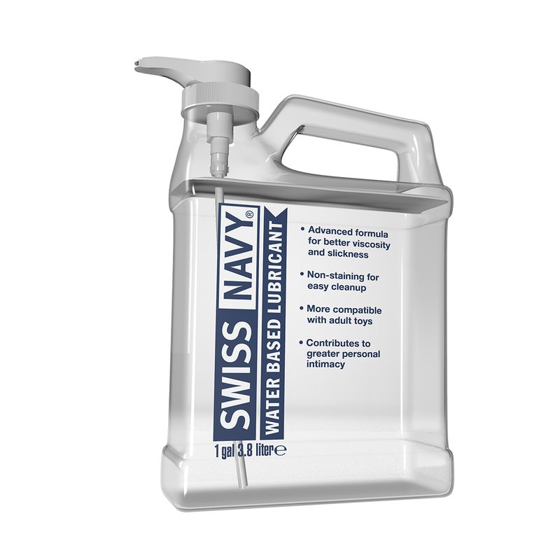 Swiss Navy Water Based Lubricant 1 Gallon 3.8 Liters Water Based Lube