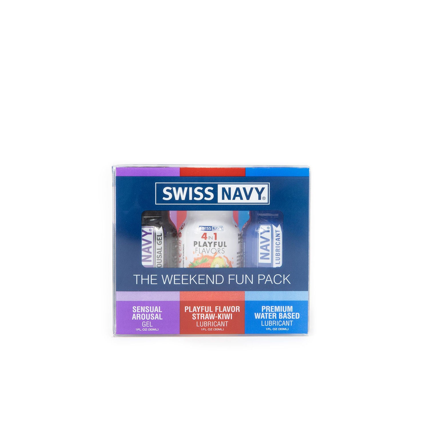Swiss Navy Weekend Fun Pack Personal Lubricants Set 3 Ounce Water Based Lube