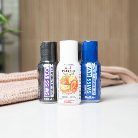 Swiss Navy Weekend Fun Pack Personal Lubricants Set 3 Ounce Water Based Lube