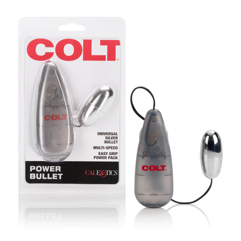 Colt Power Pak Multi-Speed Vibrating Bullet for Intimacy Use Silver BULLETS & EGGS