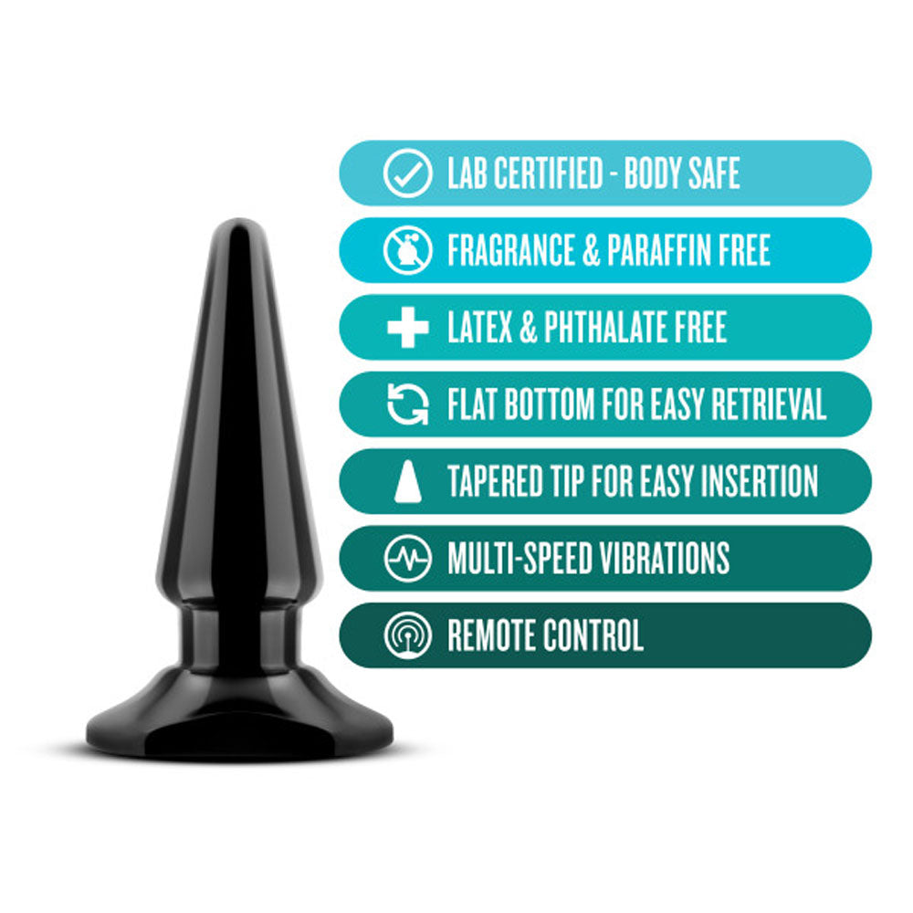 Anal Adventures Basic Vibrating Anal Pleaser for Ultimate Sensations Butt Plugs